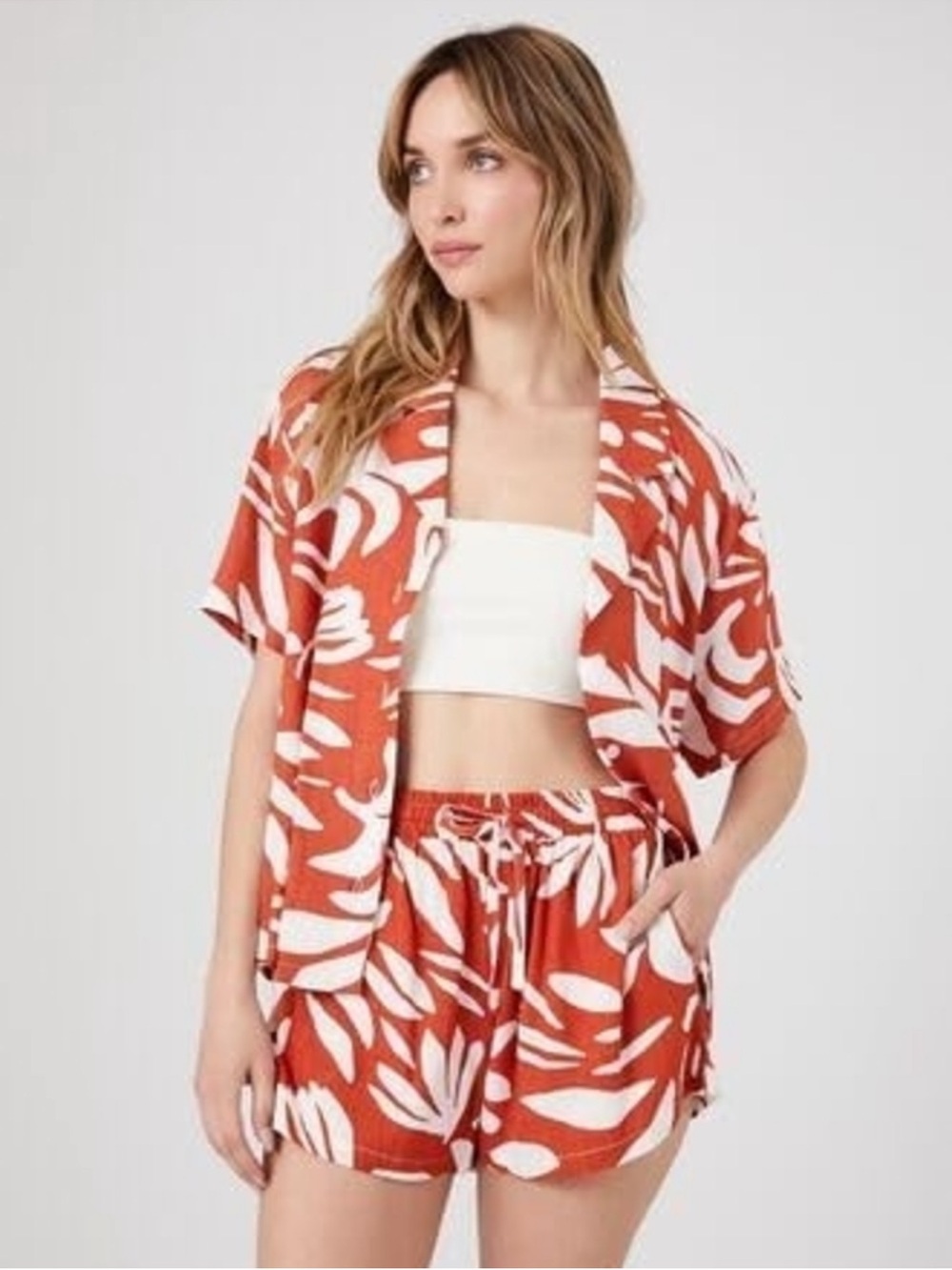 Two Piece Shirt & Shorts Set